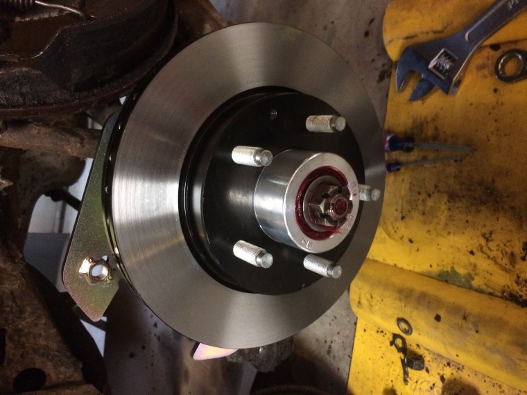 Attached picture Plaza brake disc installed.jpg